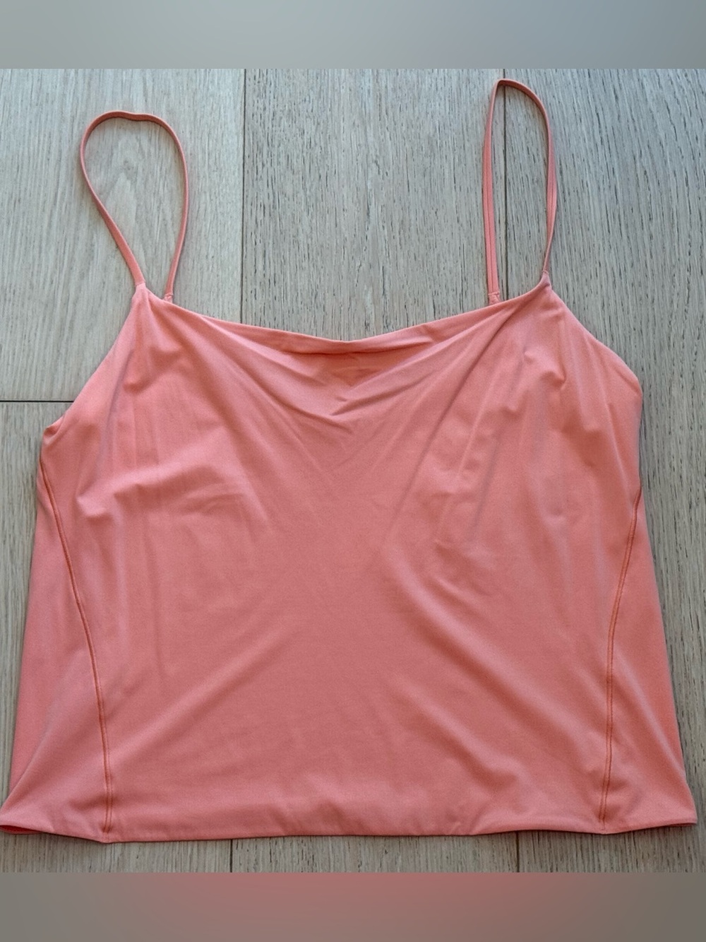 Lululemon Wundermost Ultra-Soft Nulu Spaghetti Strap Cami Tank Coral Kiss XL
